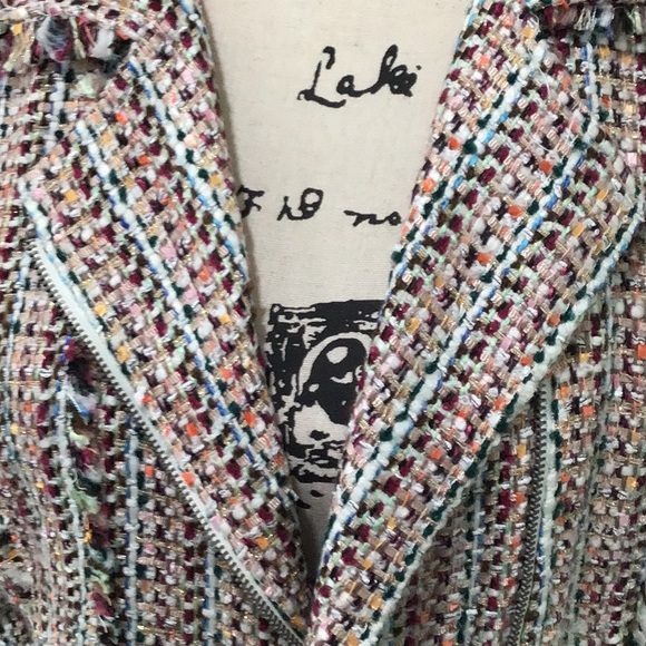 🆕AMERICAN RAG Tweed  Multi Colored Blazer - Picture 4 of 15